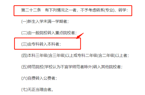 國(guó)家教育規(guī)定不得轉(zhuǎn)專(zhuān)業(yè)