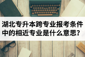 湖北省普通專升本跨專業(yè)報(bào)考條件中的“相近專業(yè)”是什么意思？