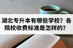 湖北專升本有哪些學校？各院校收費標準是怎樣的？