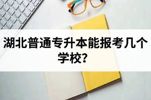 湖北普通專升本能報考幾個學校？