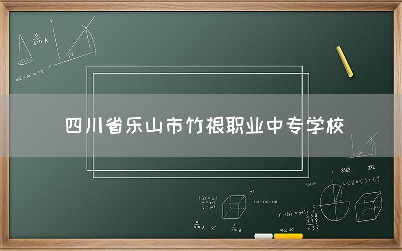 四川省樂山市竹根職業(yè)中專學校(圖1)