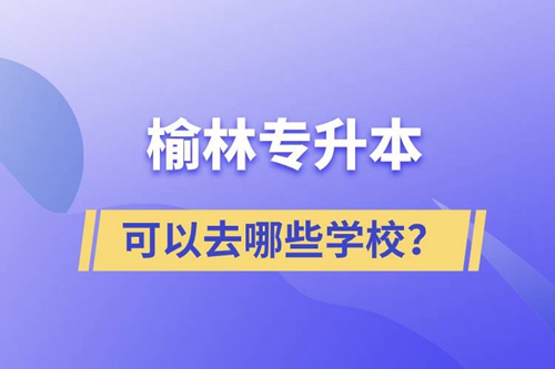 榆林專升本可以去哪些學(xué)校？