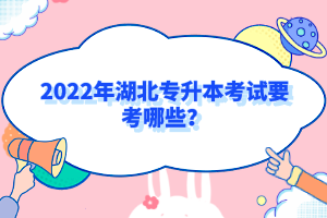 2022年湖北專升本考試要考哪些？