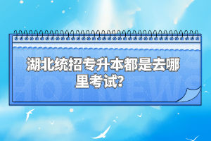 湖北統(tǒng)招專升本都是去哪里考試？